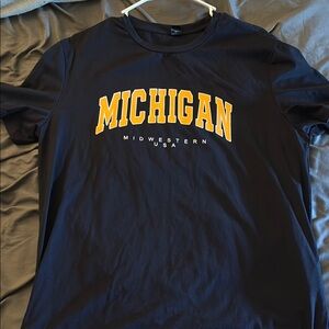 Michigan Graphic T-Shirt in Black and Yellow